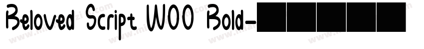 Beloved Script W00 Bold字体转换